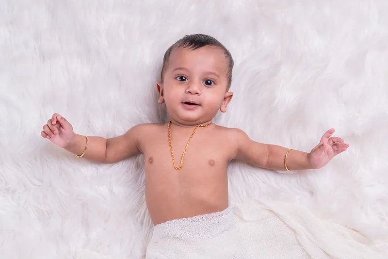 Shri Dhanvik Newborn Photography in Karur