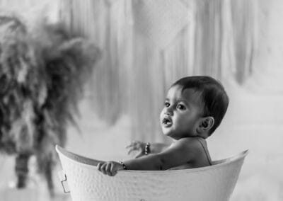 Sarah's Newborn Photography by Adithi Media in Karur – Tender, timeless moments captured with love and care.