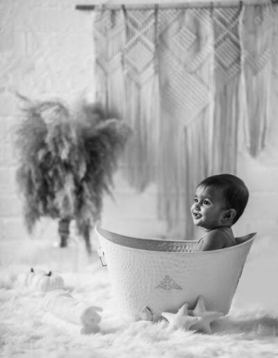 Sarah's Newborn Photography by Adithi Media in Karur – Tender, timeless moments captured with love and care.