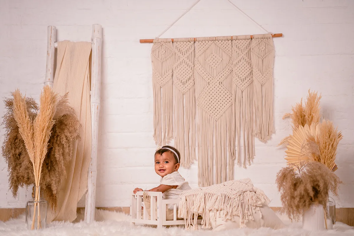 Sarah's Newborn Photography by Adithi Media in Karur – Tender, timeless moments captured with love and care.