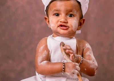 Sarah's Newborn Photography by Adithi Media in Karur – Tender, timeless moments captured with love and care.