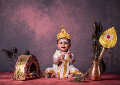 Sarah's Newborn Photography by Adithi Media in Karur – Tender, timeless moments captured with love and care.