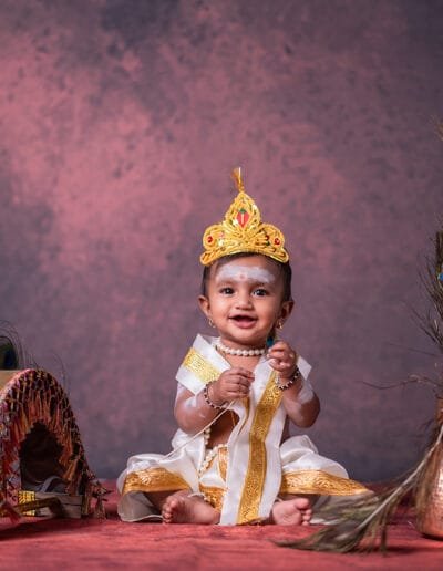 Sarah's Newborn Photography by Adithi Media in Karur – Tender, timeless moments captured with love and care.