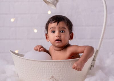 Varun Aadhitya's Newborn Photography by Adithi Media in Karur – Capturing precious newborn moments with warmth and creativity.